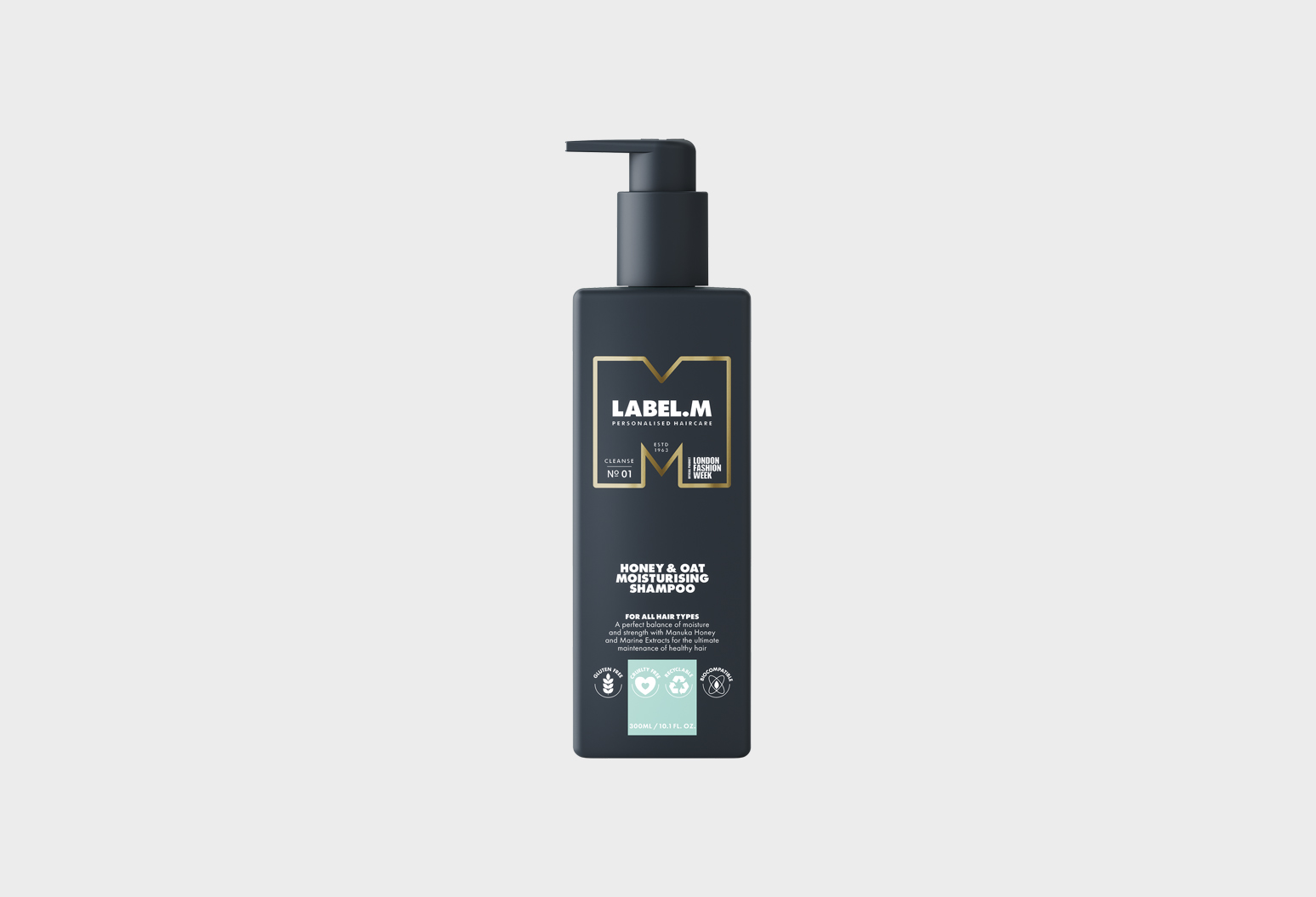 LABEL.M Honey & Oat Moisturising Shampoo with pump LABEL.M Honey & Oat Moisturising Shampoo with pump