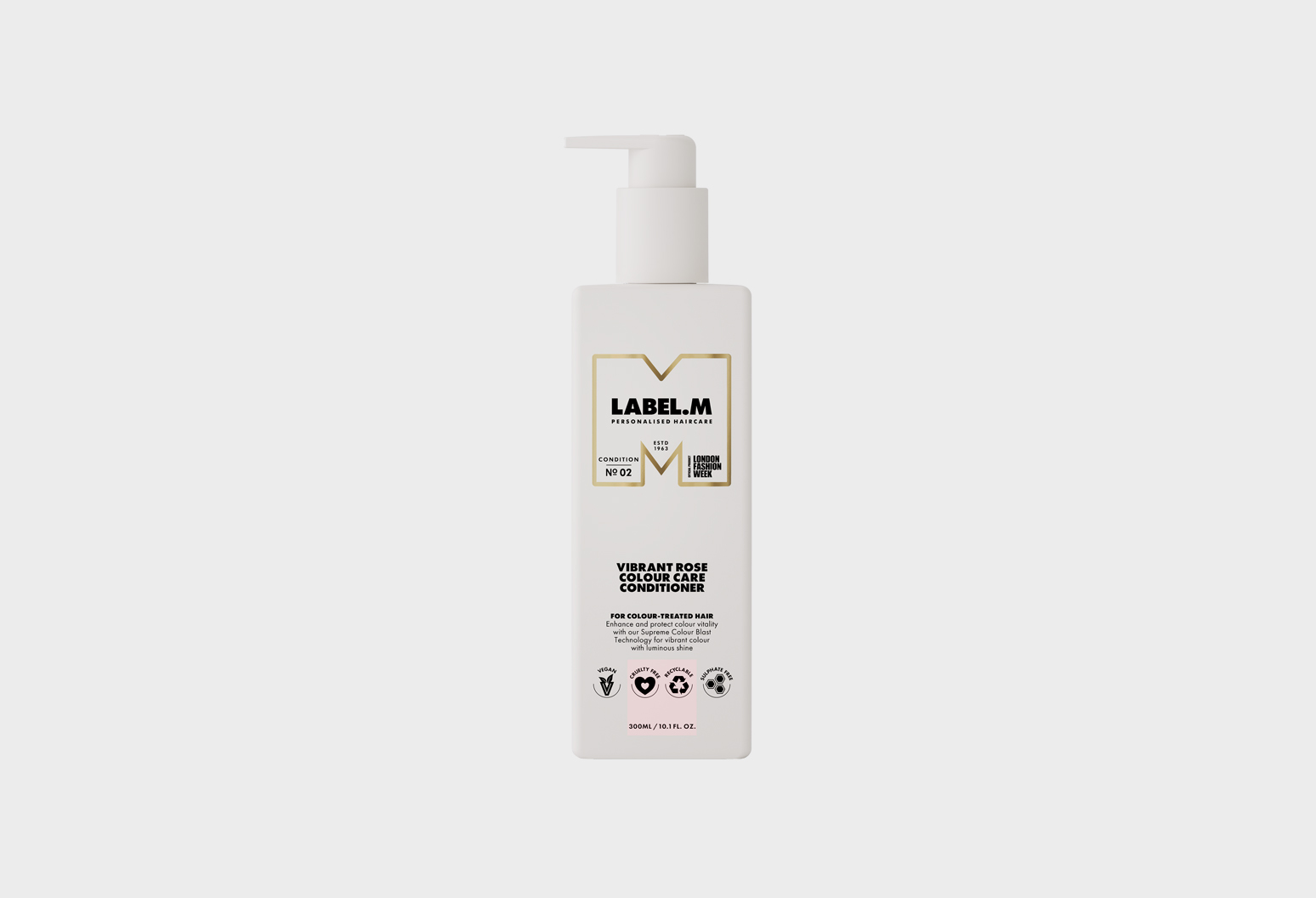 LABEL.M Vibrant Rose Colour Care Conditioner with pump LABEL.M Vibrant Rose Colour Care Conditioner with pump