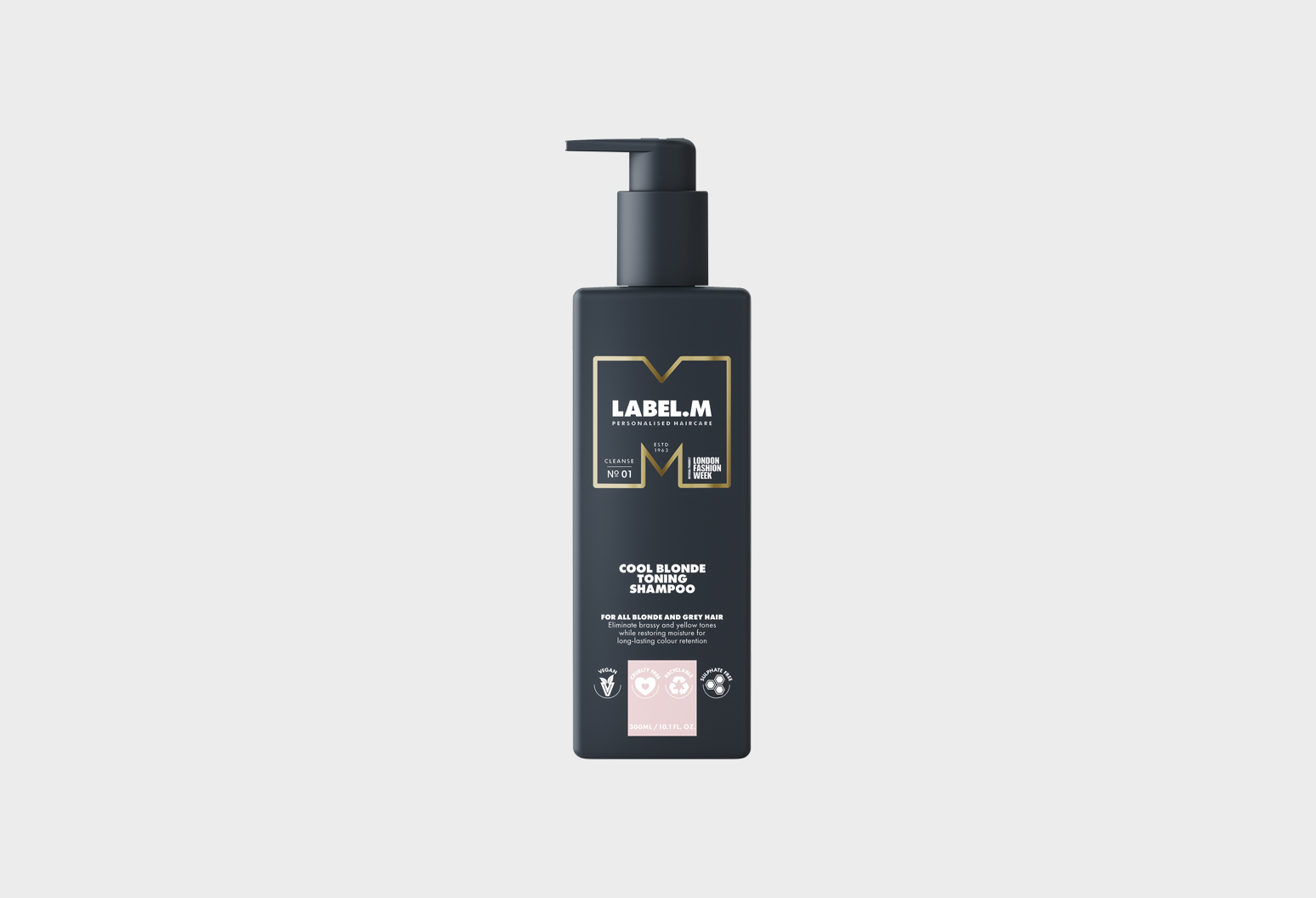 LABEL.M Cool Blonde Toning Shampoo with pump LABEL.M Cool Blonde Toning Shampoo with pump
