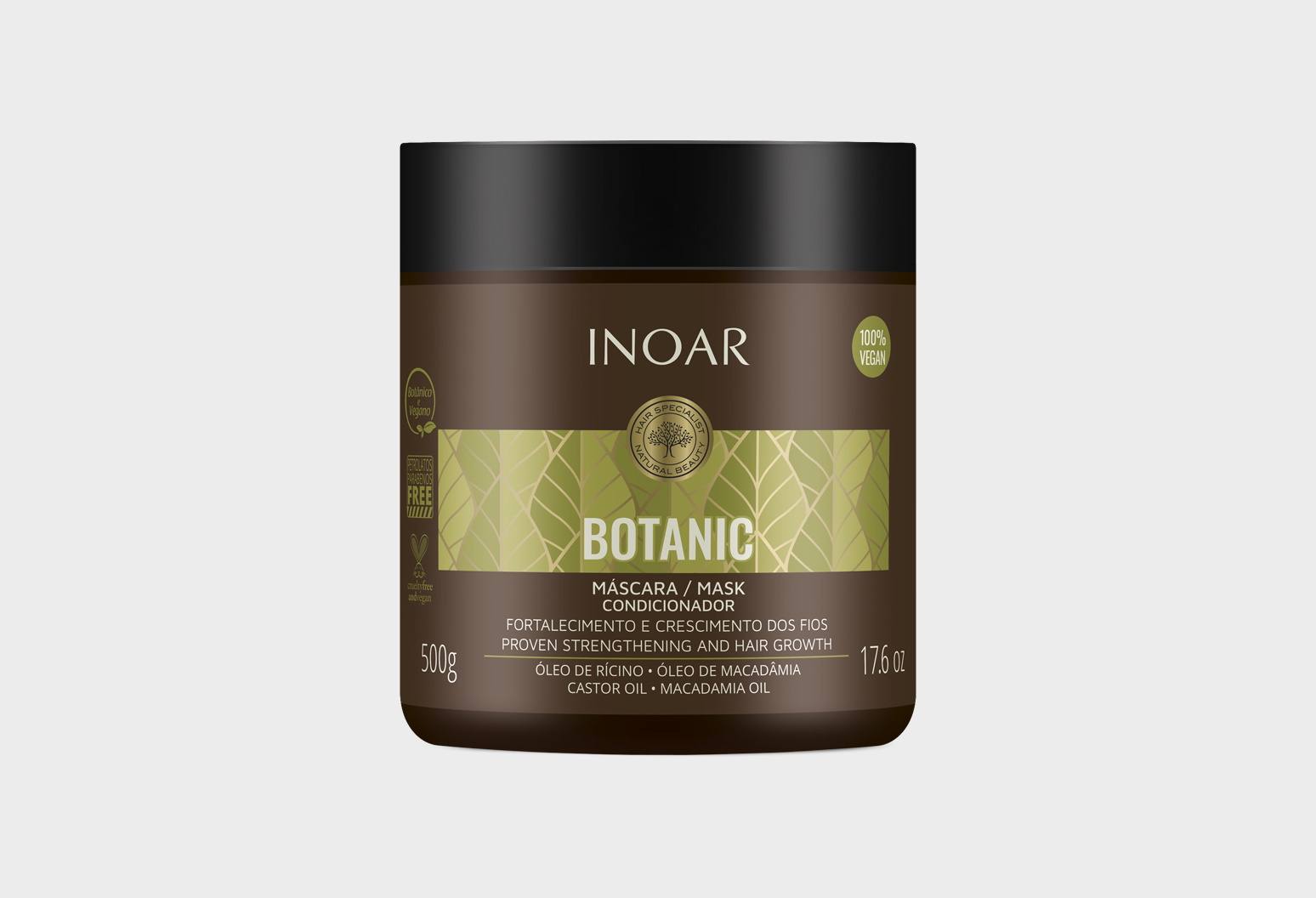 BOTANIC MASK CASTOR OIL & MACADEMIA OIL 500ML BOTANIC MASK CASTOR OIL & MACADEMIA OIL 500ML