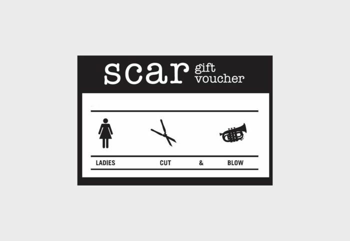 SCAR GIFT VOUCHER LADIES CUT & BLOW